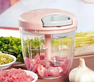 900ML Manual Food Chopper with 5 Blades